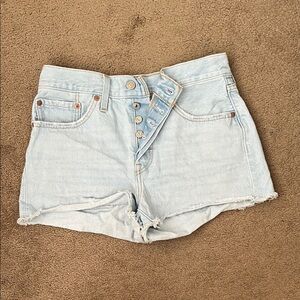 Levi's Light Blue Jean Shorts